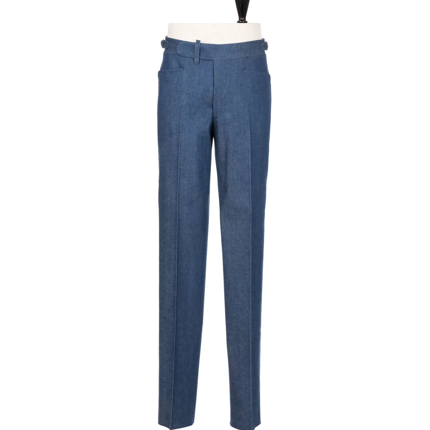 Hosen - Sartorial>Cesare Attolini Limited Edition: Hose "Cavaleria Moderno" aus japanischem Selvedge-Denim - reine Handarbeit Antikblau-VecchiaBlu