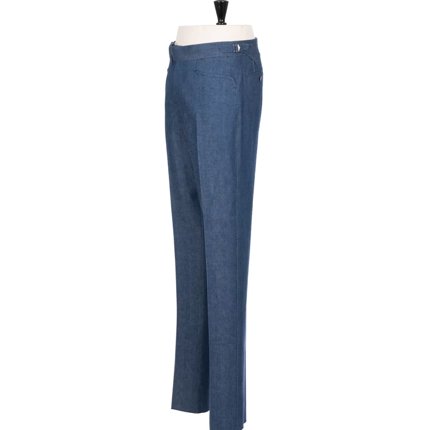 Hosen - Sartorial>Cesare Attolini Limited Edition: Hose "Cavaleria Moderno" aus japanischem Selvedge-Denim - reine Handarbeit Antikblau-VecchiaBlu