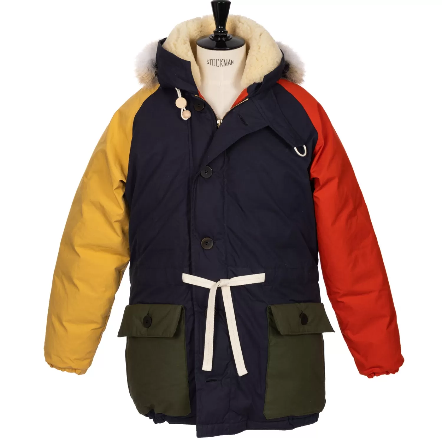 Ivy Men's | Ivy Women's>Nigel Cabourn Limited Edition: x MJ: Daunenparka "Iconic Everest Patchwork" aus Ventile-Cotton Multicolor