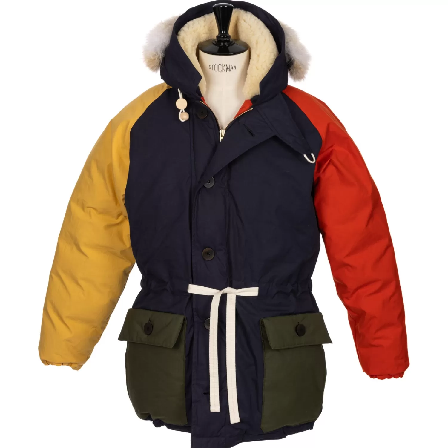 Ivy Men's | Ivy Women's>Nigel Cabourn Limited Edition: x MJ: Daunenparka "Iconic Everest Patchwork" aus Ventile-Cotton Multicolor