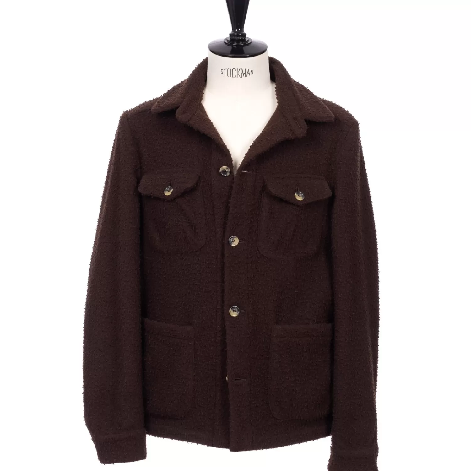 Teba + Shirt Jackets>Justo Gimeno Limited Edition x MJ: Hemd-Jacke "Nobleza Del Señor" aus original Casentino-Wolle  Laubgrün