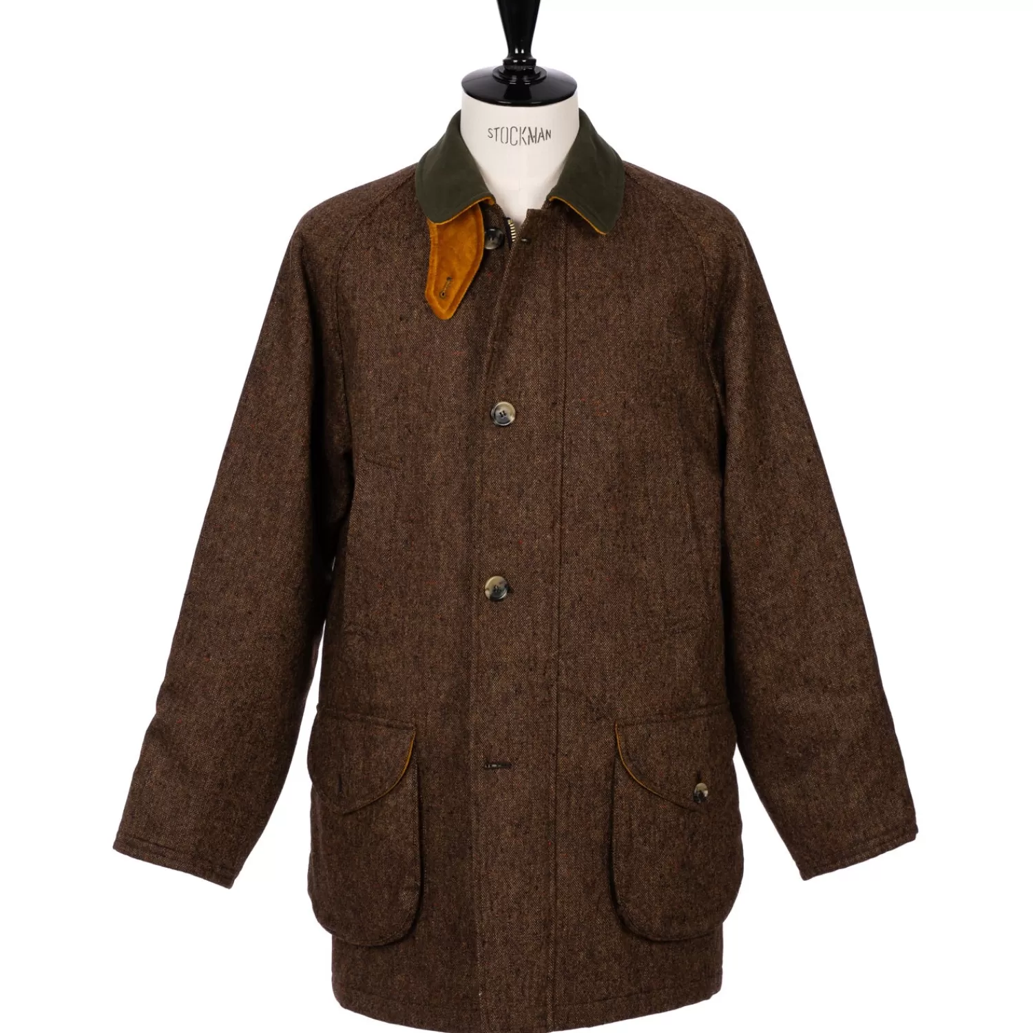 Jacken>Justo Gimeno Limited Edition x MJ: Outdoor-Jacke "The Gentry" aus Homespun Donegal-Tweed von Magee Braun-MixedBrown