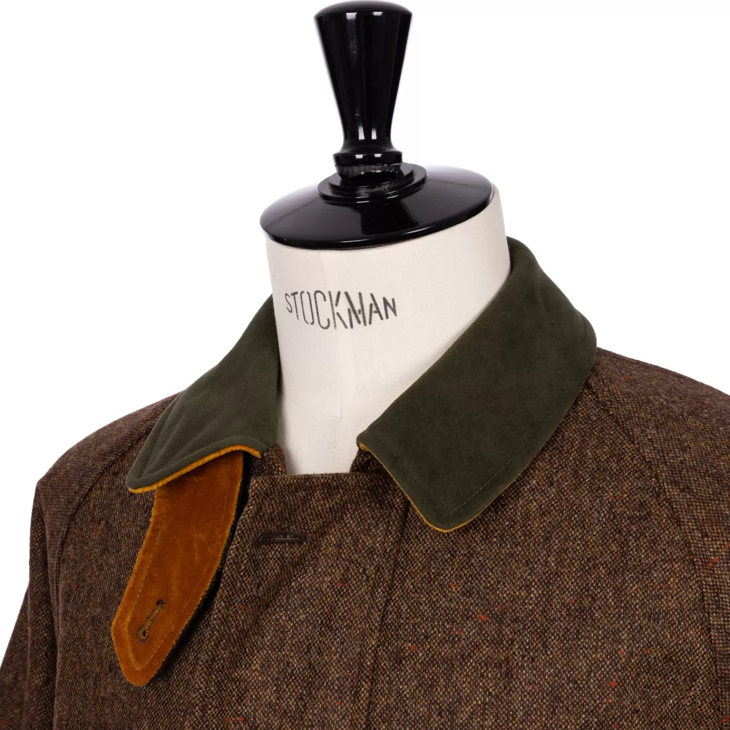 Jacken>Justo Gimeno Limited Edition x MJ: Outdoor-Jacke "The Gentry" aus Homespun Donegal-Tweed von Magee Braun-MixedBrown