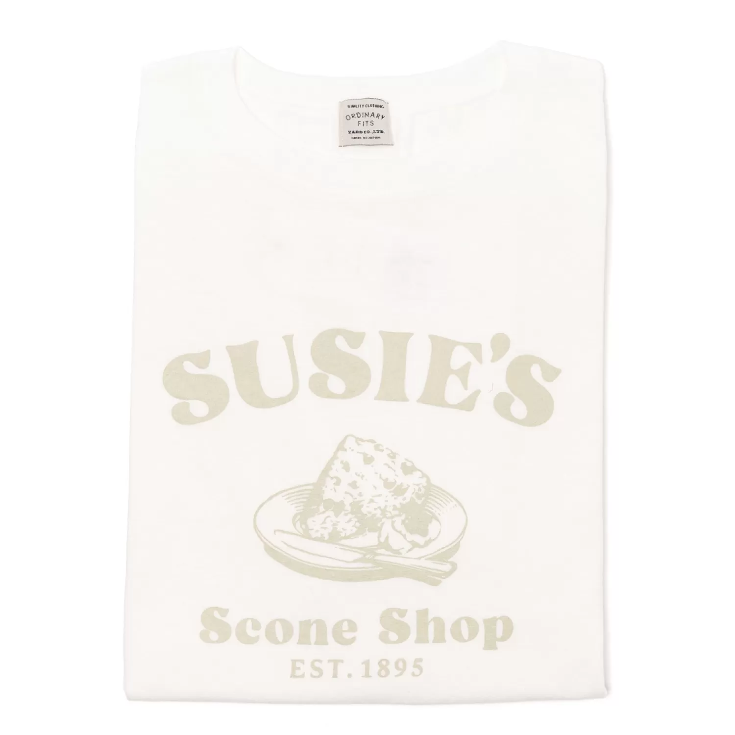 The Best From Japan | Sweater + T-Shirts>Specials X MJ Ordinary Fits x MJ: T-Shirt "Susie´s Cone Shop" - Made in Japan Weiß