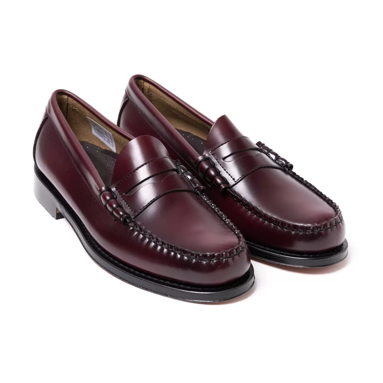 Schuhe | Ivy Men's>G.H. Bass Penny-Loafer "The Original Weejun" aus Kalbsleder - The Original Wine-ShinePolish