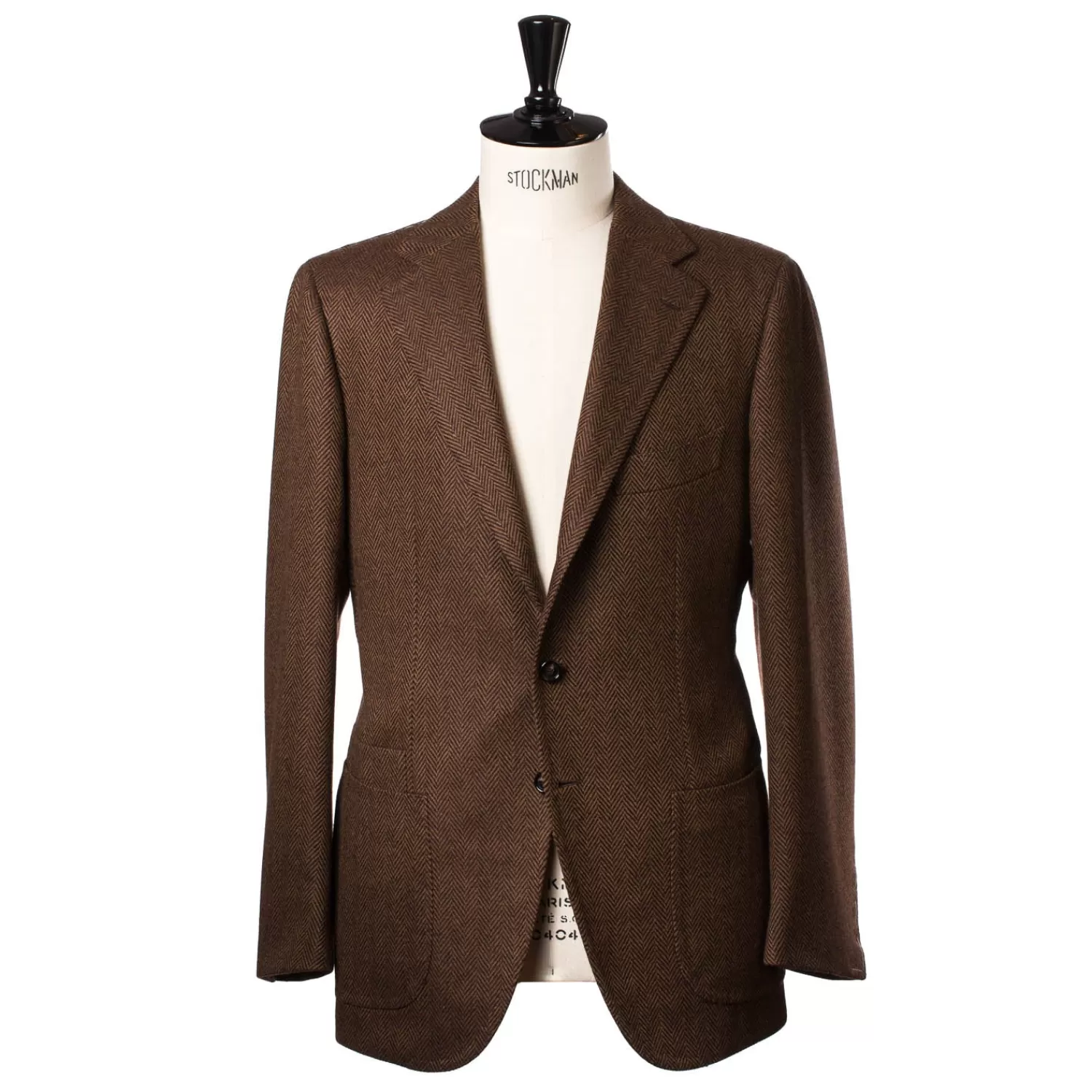 Mto | Anzug & Sakko>Cesare Attolini Sakko "Brown Herringbone Gent" aus reiner Merino-Wolle von Fox Brother's - reine Handarbeit