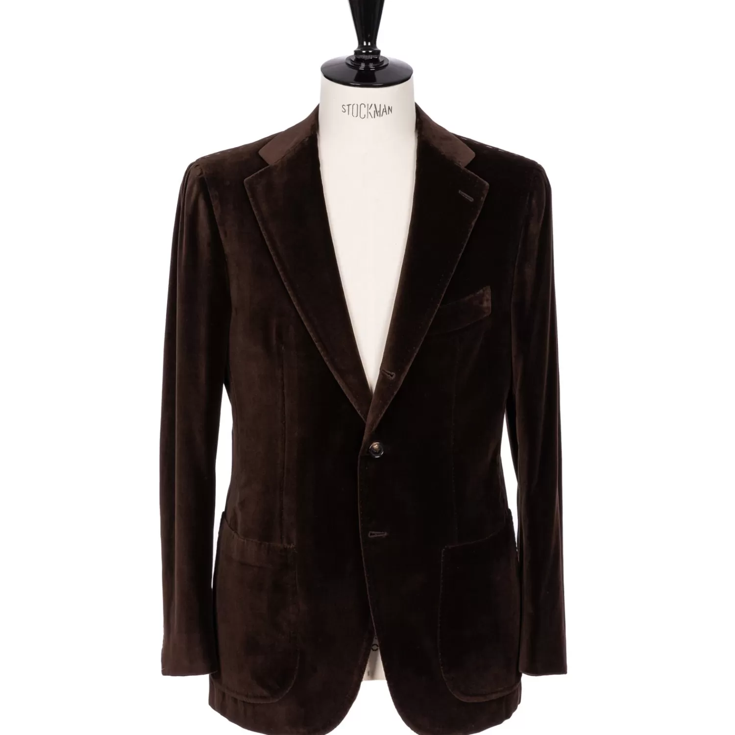 Anzug & Sakko>Cesare Attolini Sakko "The Velvet Gent" aus reiner Baumwolle von Fox Brother's - reine Handarbeit Dunkelbraun